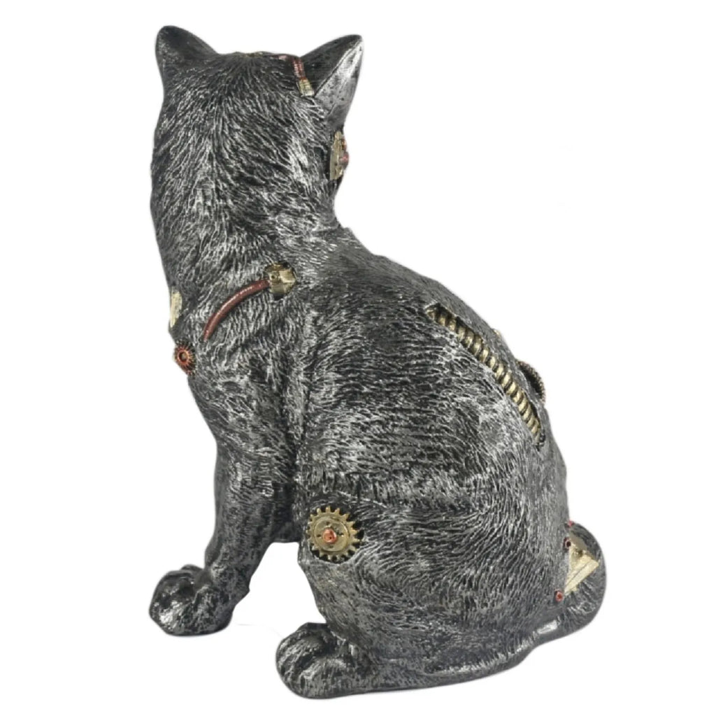 Steampunk Standing Cat 20cm
