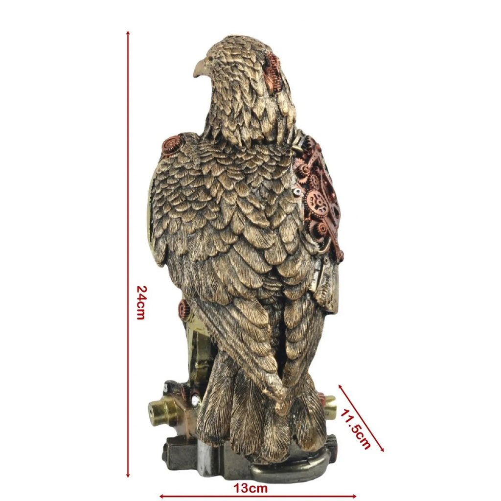 Steampunk Eagle Statue 24cm
