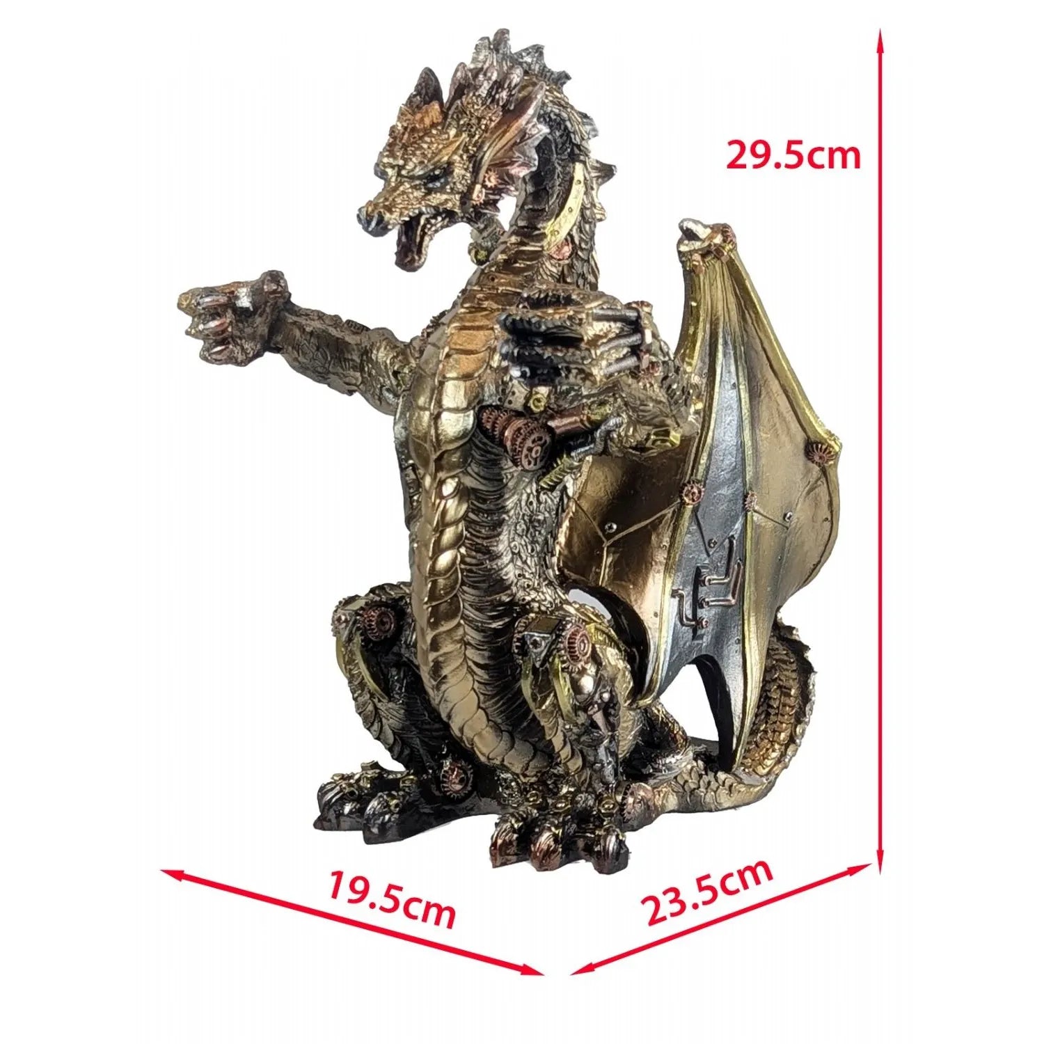 Steampunk Dragon Wine Holder - 29.5cm