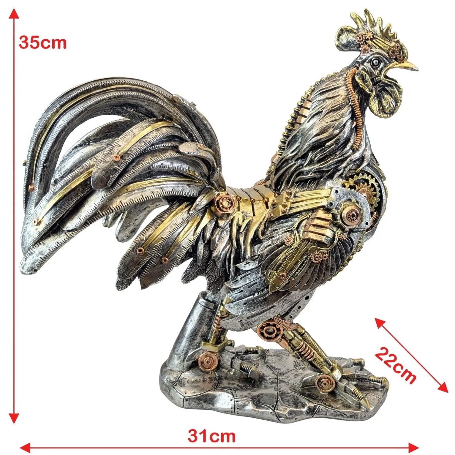 Steampunk Rooster - 35cm