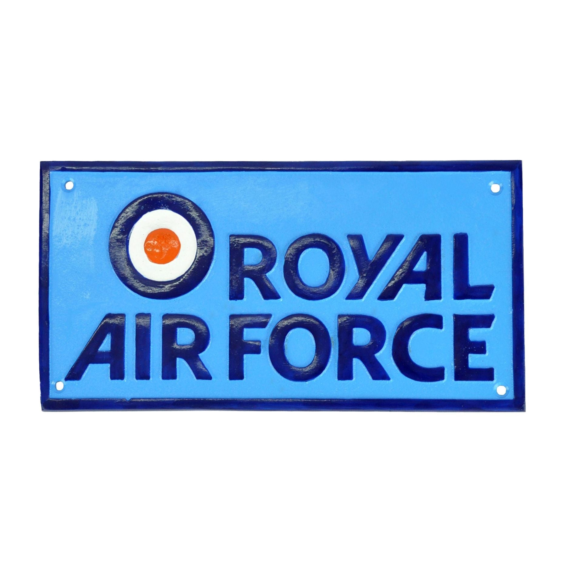 Royal Air Force Veteran Rectangular Wall Plaque - Cast Aluminium - 30cm