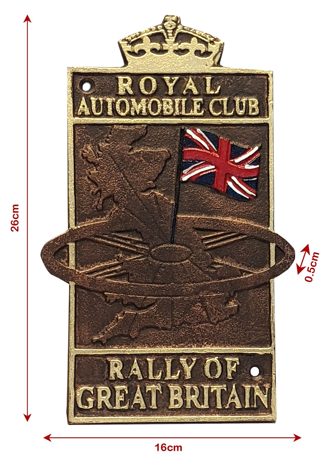 Royal Automobile Club Cast Iron Wall Plate - 26cm