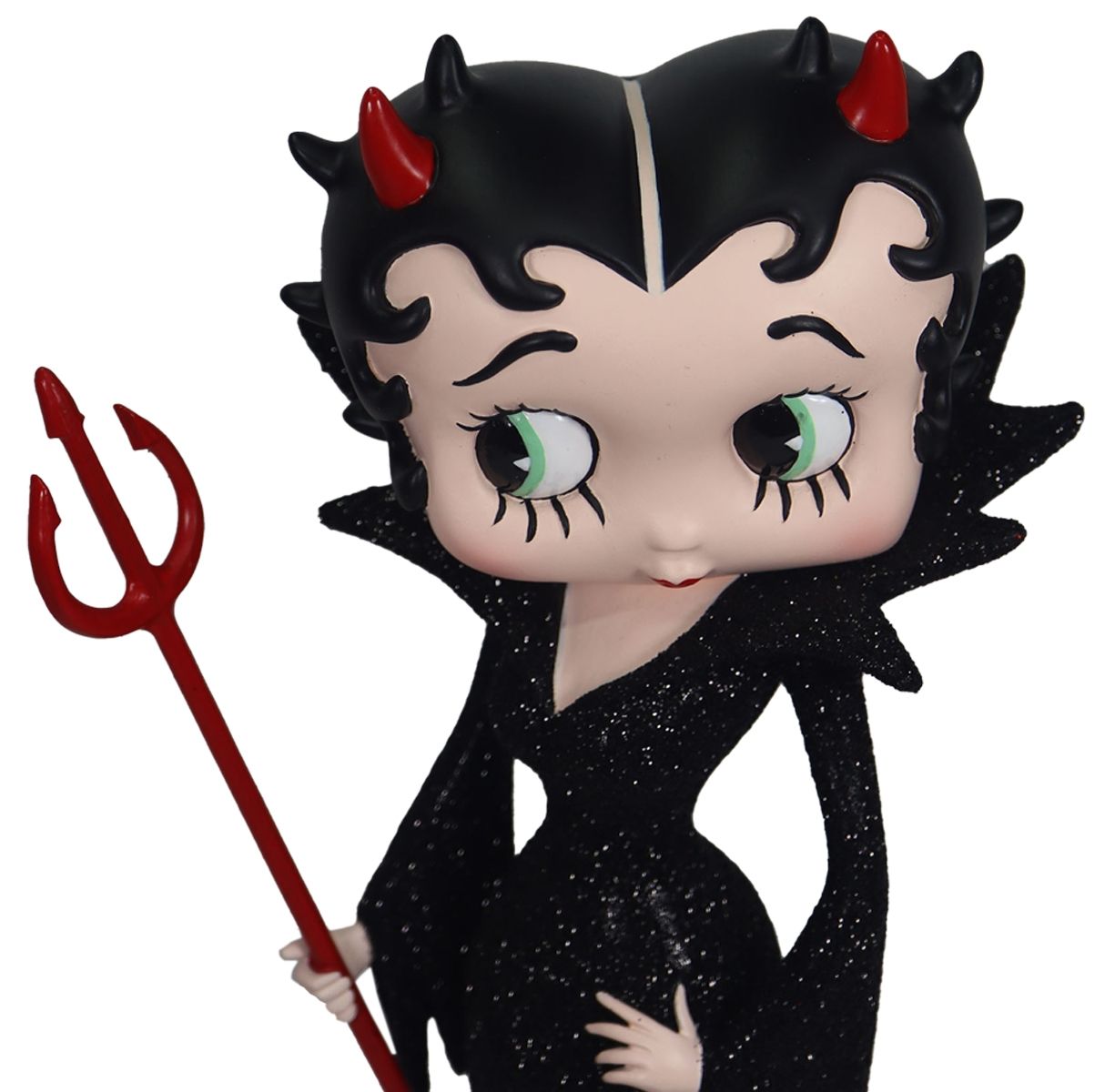 Betty Boop Devil Black Glitter Dress Figurine 30.5cm