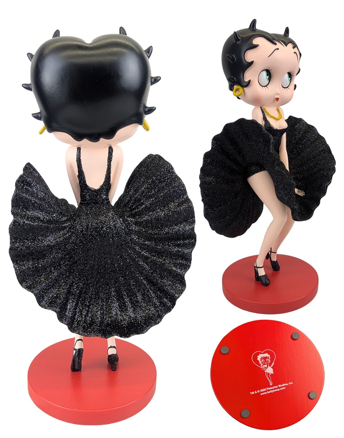 Betty Boop Cool Breeze (Black Glitter) 32cm