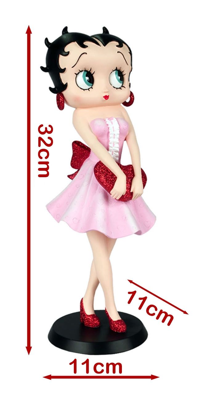 Betty Boop Holding Red Heart 32cm