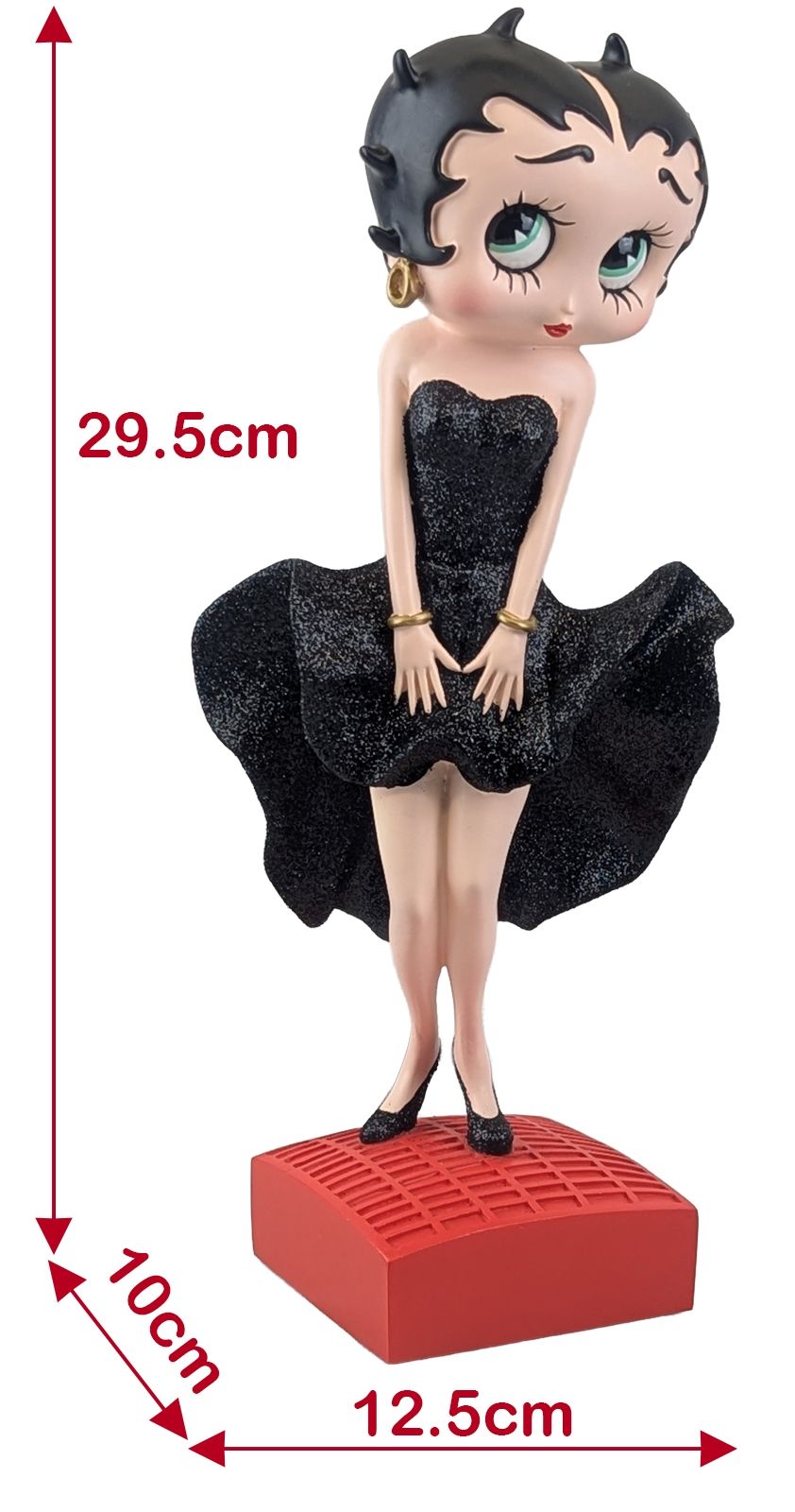 Betty Boop Posing 'Black Glitter Dress'