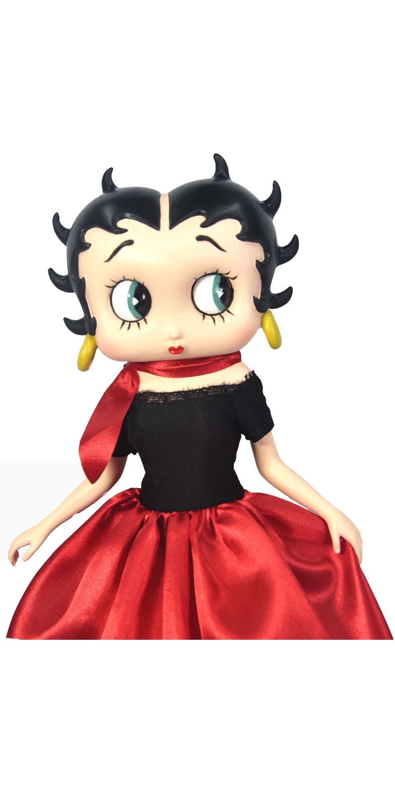 Betty Boop In 50's Costume With Fabric Clothes