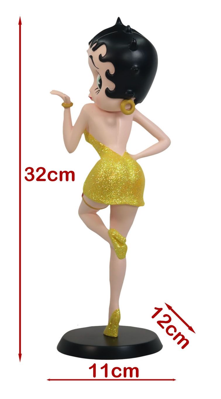 Betty Boop Classic Pose (Yellow Glitter)