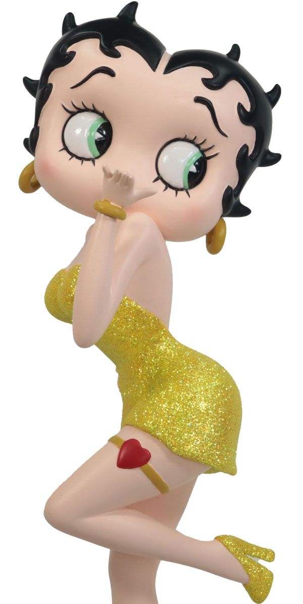 Betty Boop Classic Pose (Yellow Glitter)