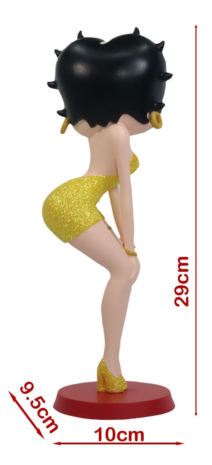 Betty Boop Classic Pose (Yellow Glitter) 29cm