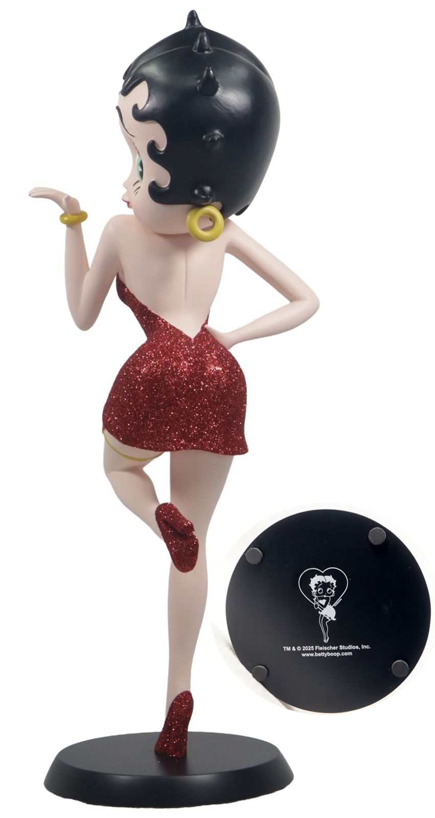 Betty Boop Blowing Kiss - Red Glitter Dress