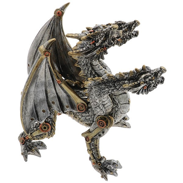 Steampunk 3 Headed Dragon Figurine