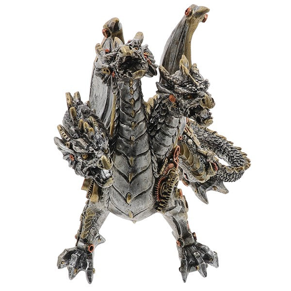 Steampunk 3 Headed Dragon Figurine