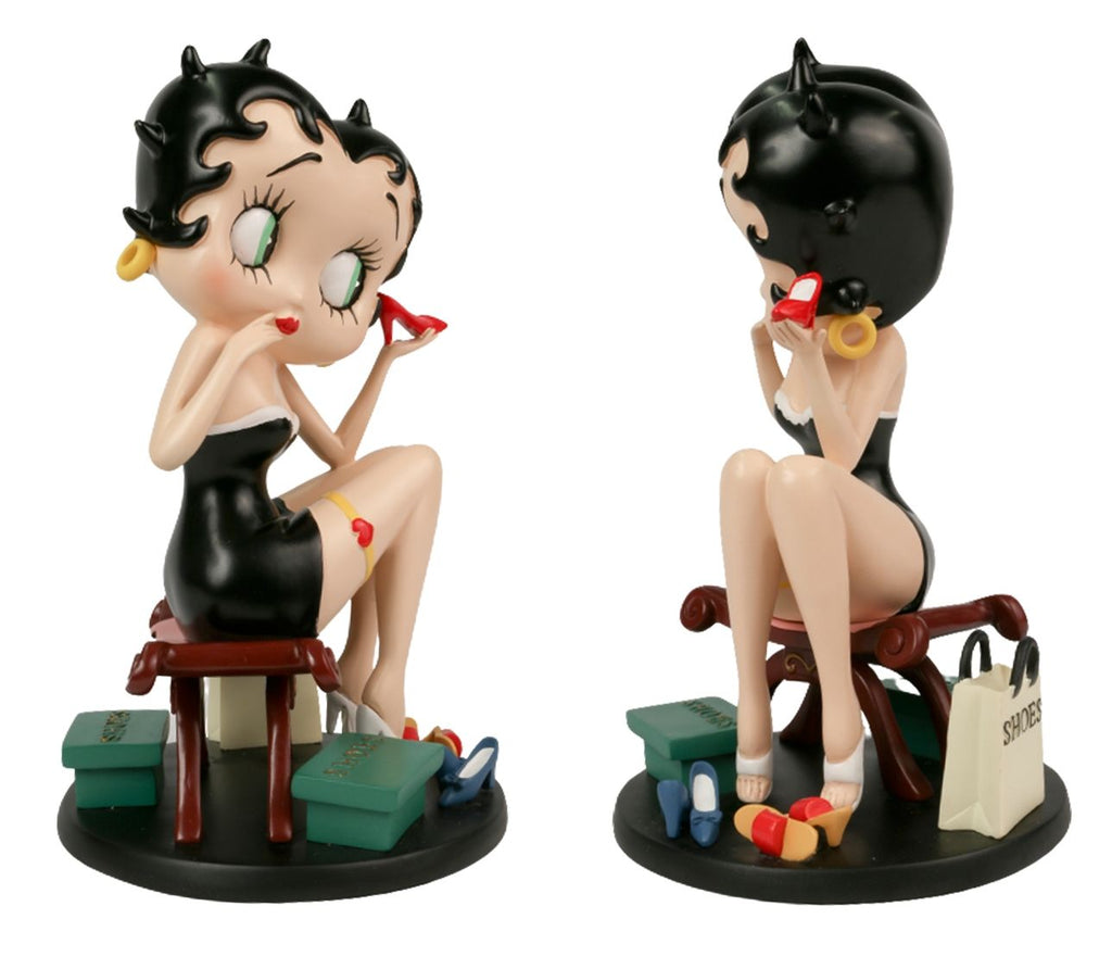 Betty Boop Fitting Shoes Black Dress Figurine 24cm