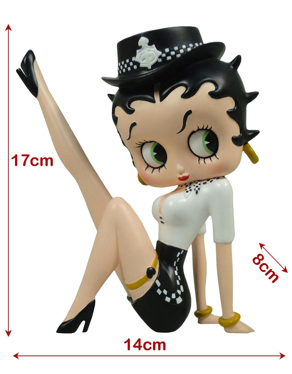 Betty Boop Police Lady Leg Up 17cm