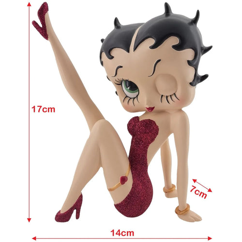 Betty Boop Leg Up (Red Glitter) 17cm