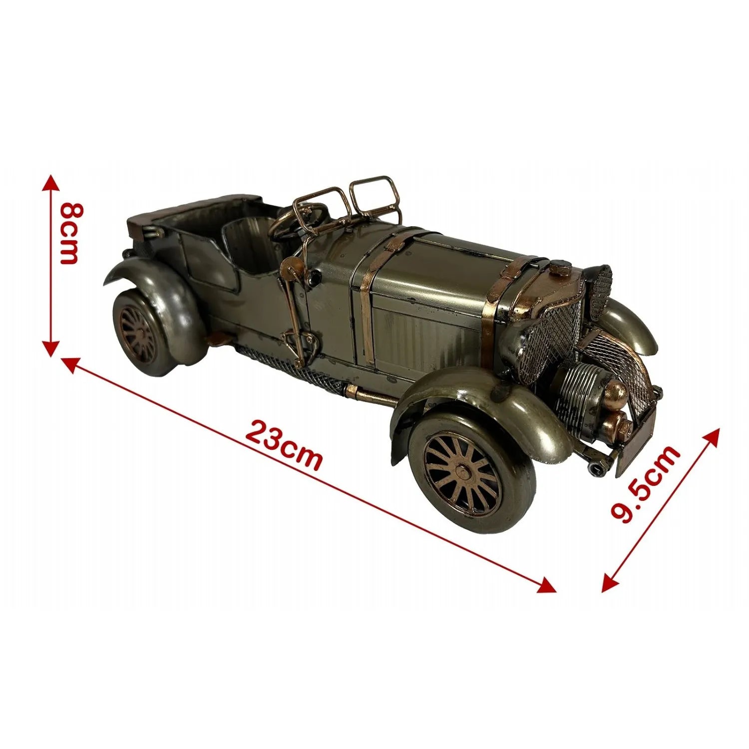 Model of an old-fashioned car with dimensions indicated-Mystic-Cave