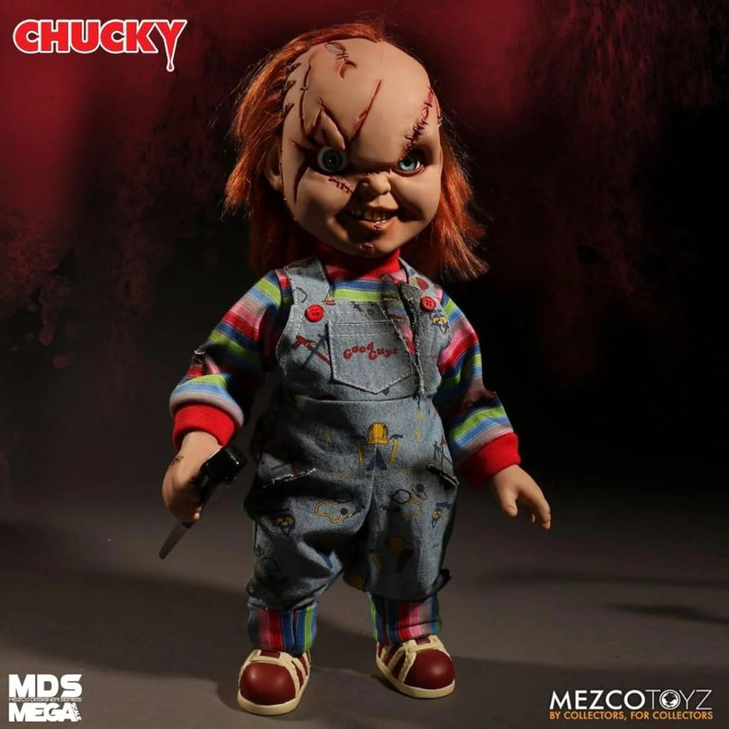 Chucky "Scarred Face" 15" MDS Mega Scale Talking Figure - Child's Play