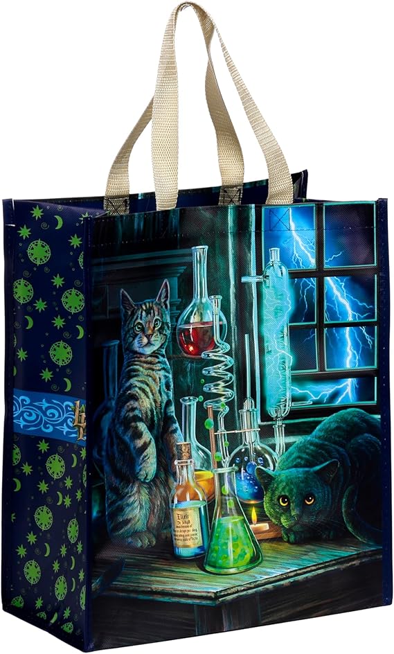 Puckator Lisa Parker Jekyll and Hyde Cats Reusable Shopping Bag