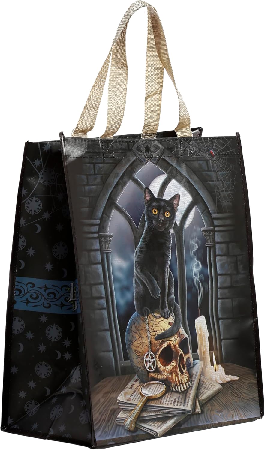 Puckator Lisa Parker Spirits of Salem Cat Reusable Shopping Bag
