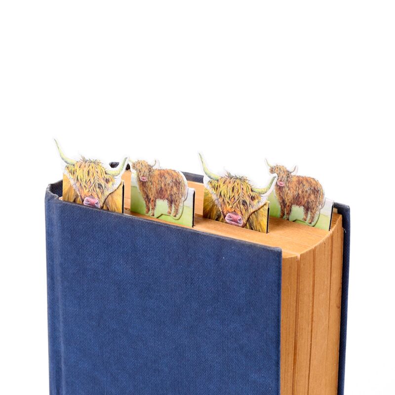 Jan Pashley Highland Coo Magnetic Bookmark Set