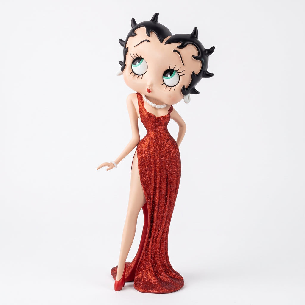 Betty Boop Evening Dress Red Glitter 36.5cm