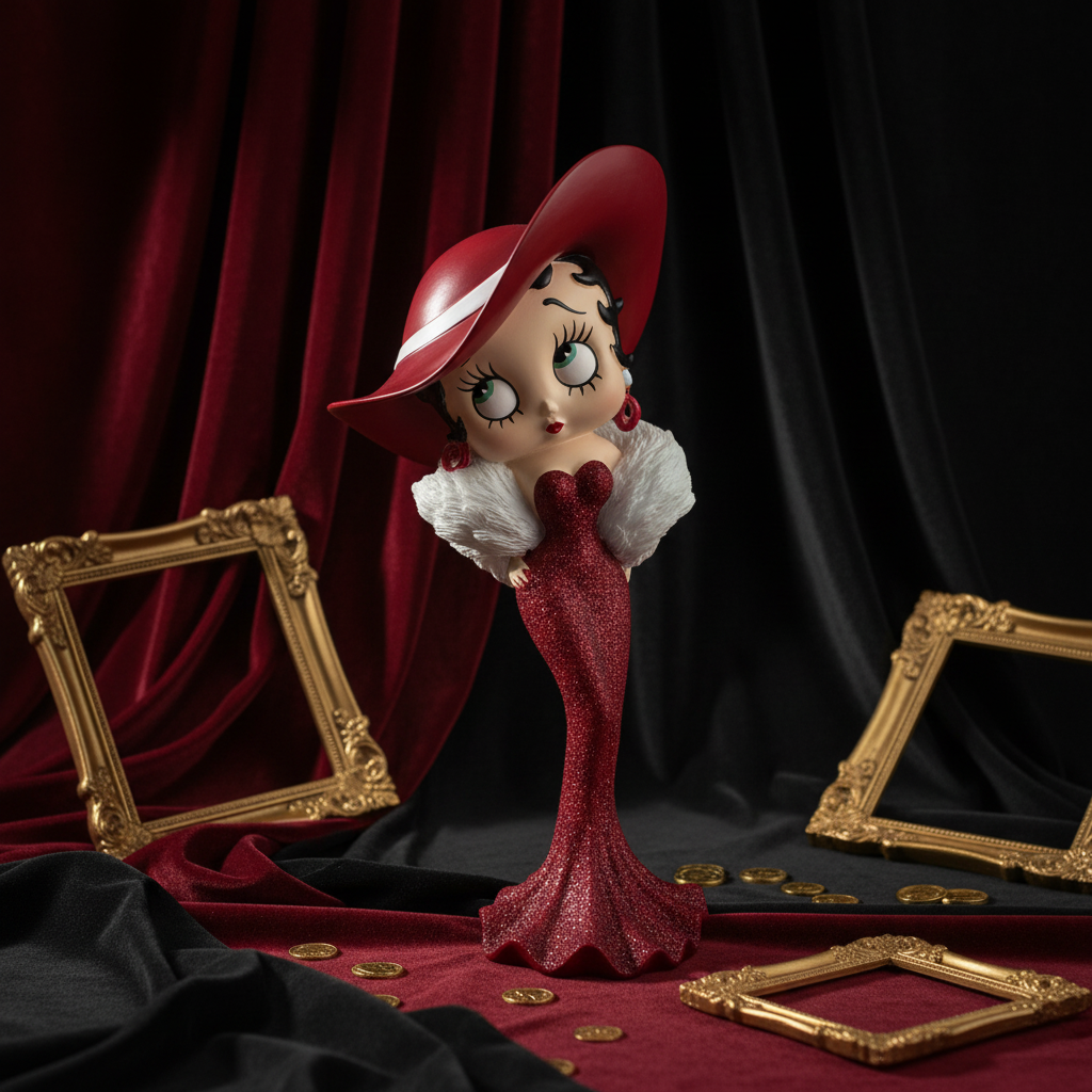 Betty Boop Madame (Red Glitter)-Mystic-cave