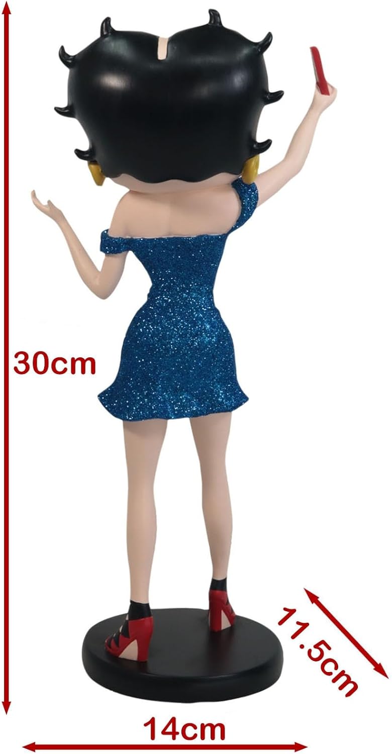 Betty Boop Selfie – Blue Glitter Collectable Figurine Mystic-Cave 