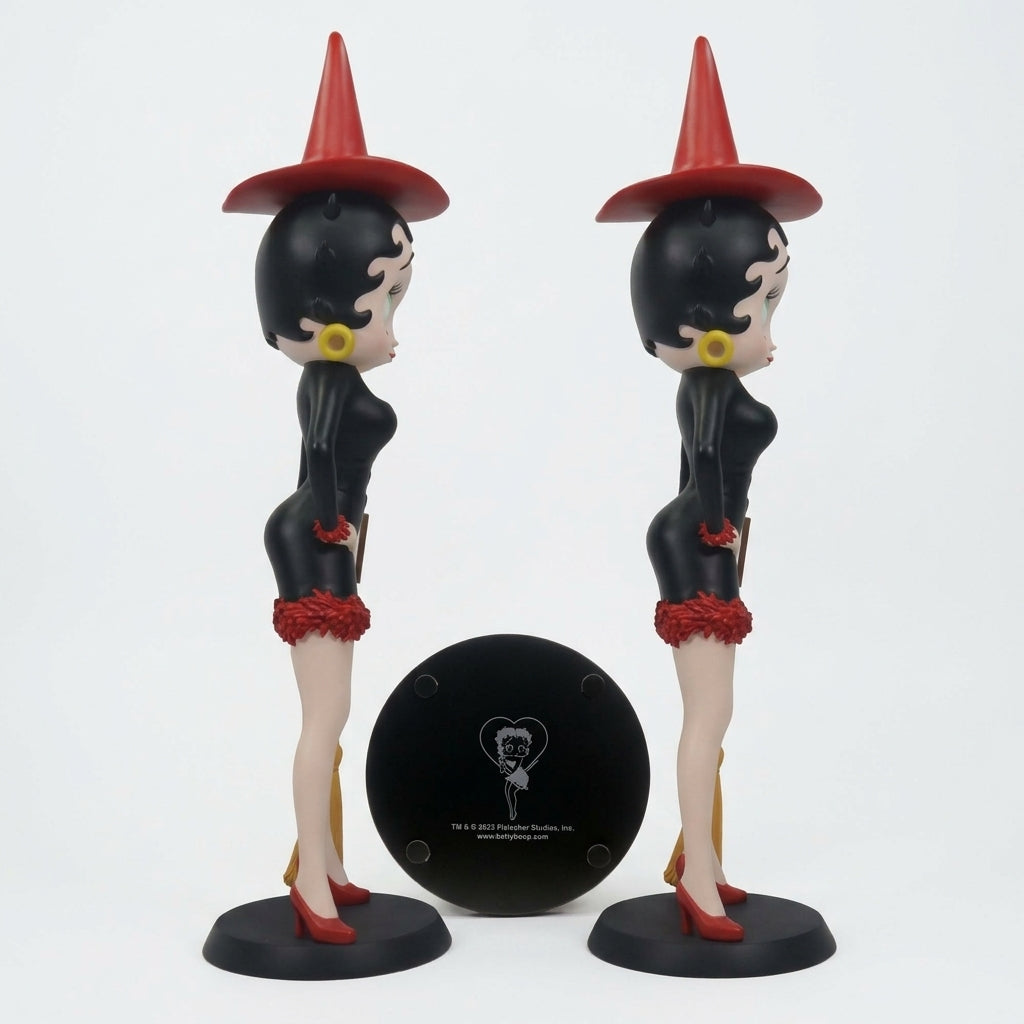 Betty Boop Witch Figurine, Black Dress & Red Hat, 36cm