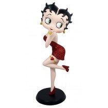 Betty Boop Blowing Kiss - Red Glitter Dress
