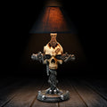 Cranium Crucis Table Lamp – Gothic Skull Crucifix Lamp-Mystic-Cave