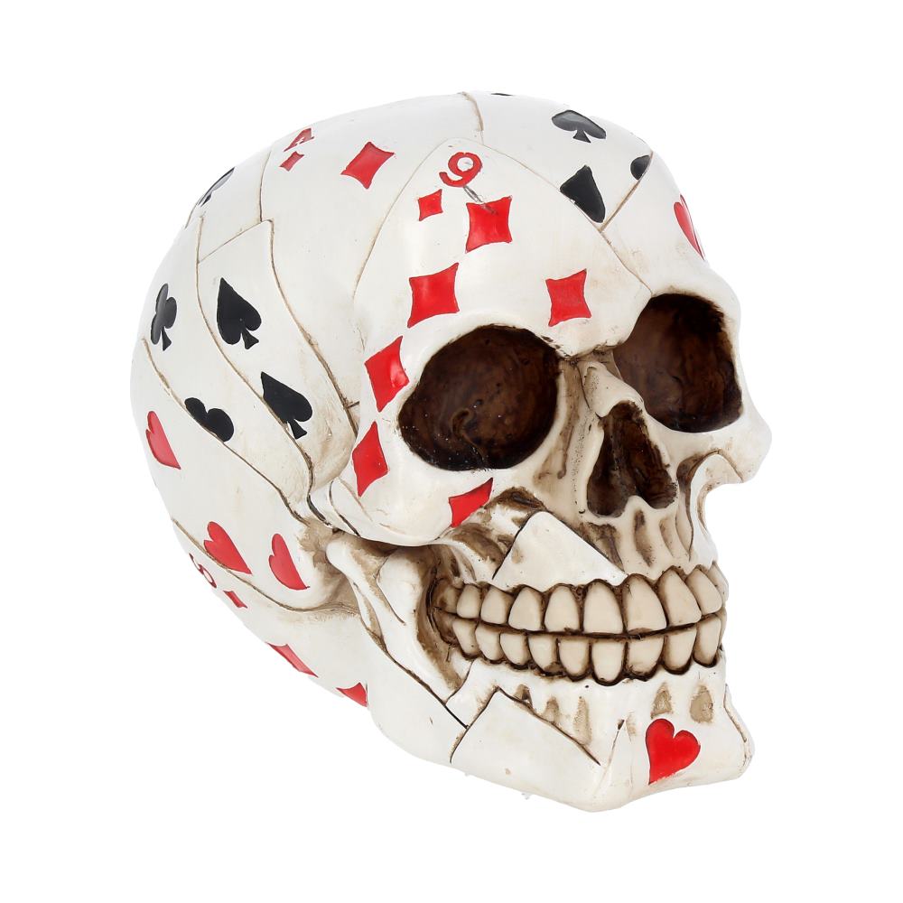 Dead Man's Hand Playing Card Skull Ornament