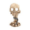 Decorative skeleton figure with a chain on a white background-Mystic-Cave