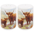 Highland Cow & Calf Salt & Pepper