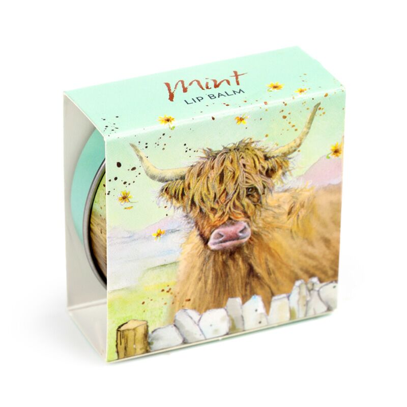 Jan Pashley Highland Coo Lip Balm in a Tin