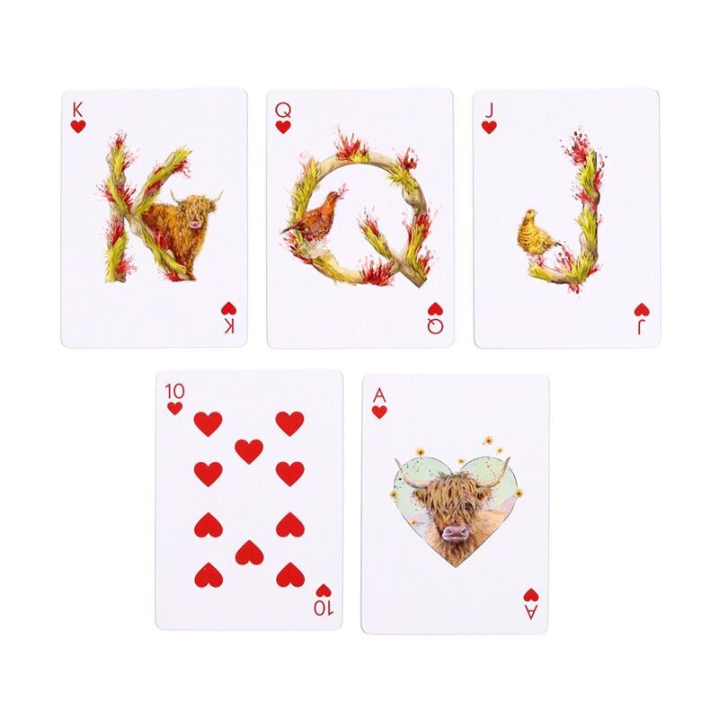 Jan Pashley Highland Coo Standard Playing Card Deck