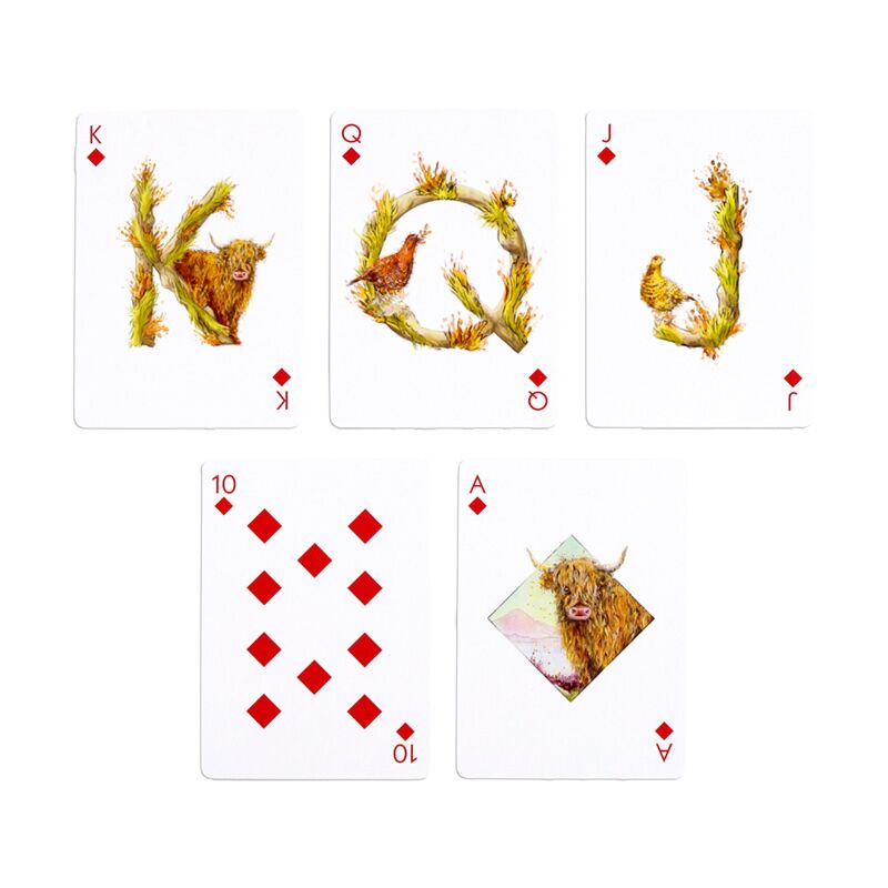 Jan Pashley Highland Coo Standard Playing Card Deck