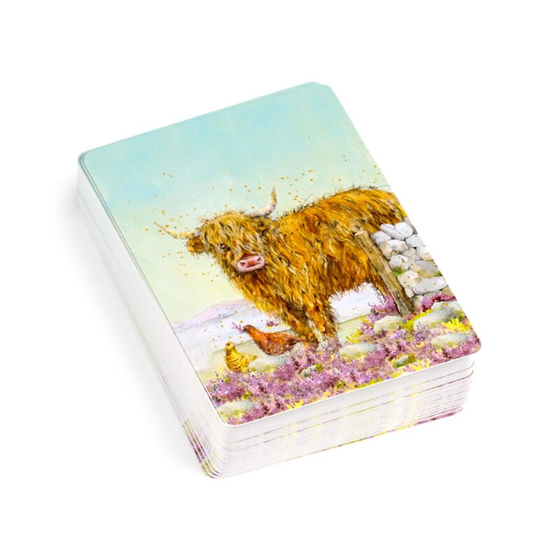 Jan Pashley Highland Coo Standard Playing Card Deck
