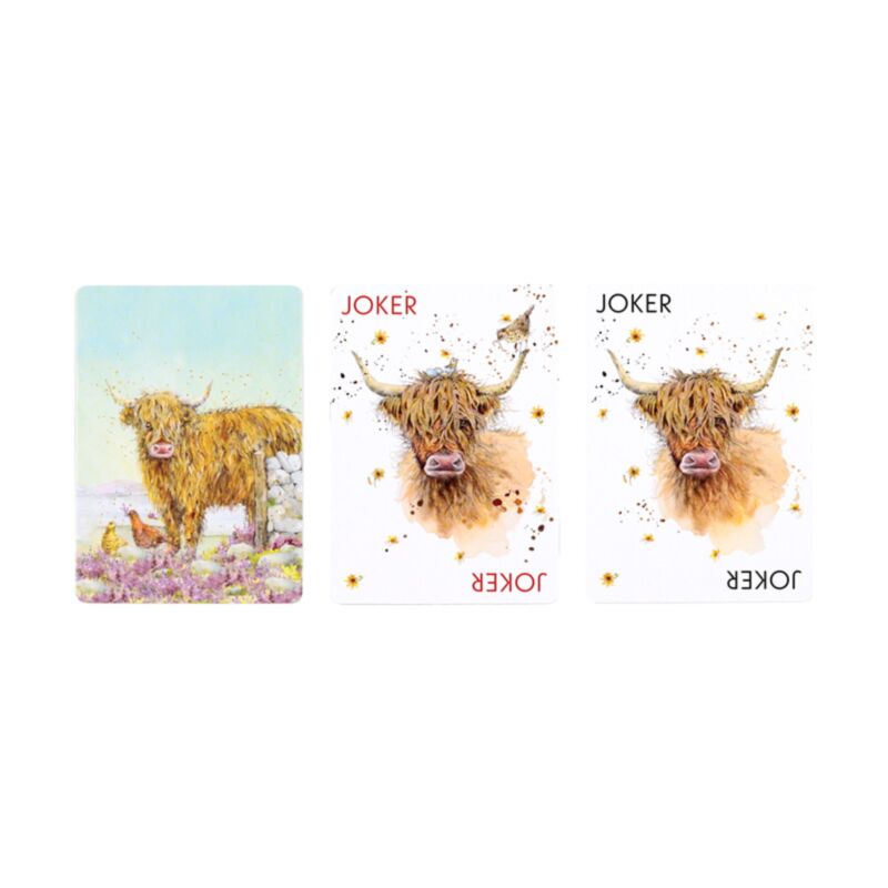 Jan Pashley Highland Coo Standard Playing Card Deck