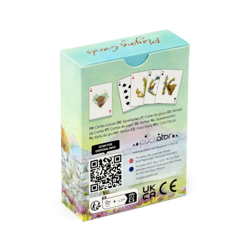 Jan Pashley Highland Coo Standard Playing Card Deck
