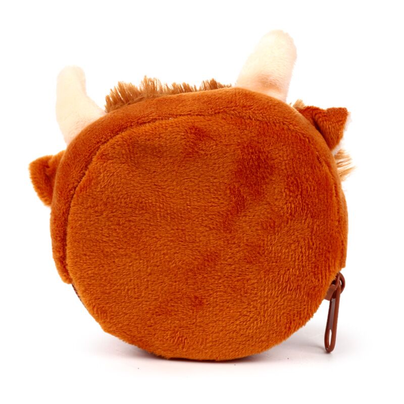 Highland Coo Cow Mini Change Plush Purse