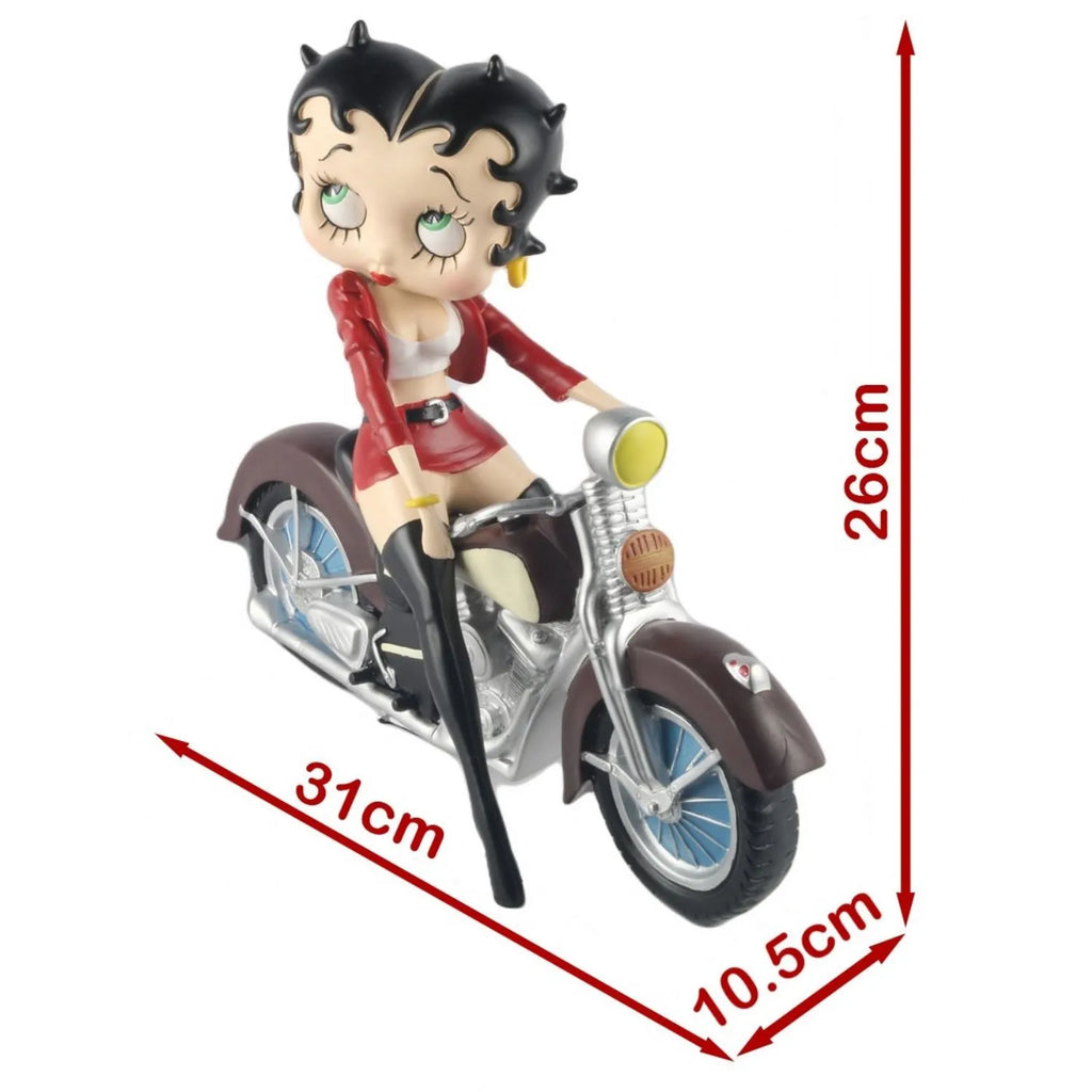 Red-Jacket-Betty-Boop-On-Motorbike Mystic-Cave