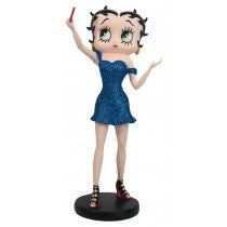 Betty Boop Selfie – Blue Glitter Licensed Collectable Figurine Mytic-Cave 