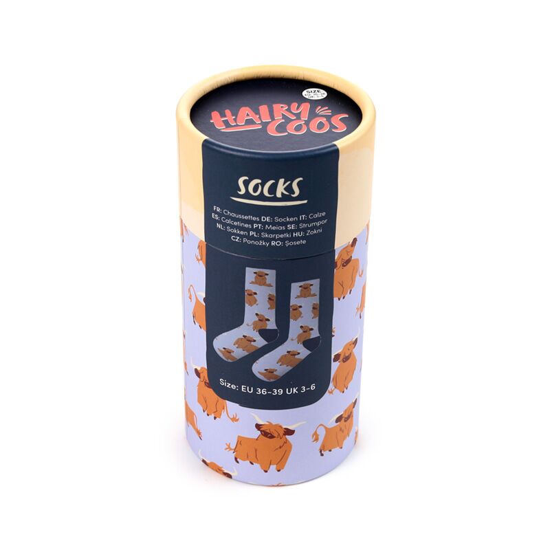 Hairy Coos Highland Coo Socks in a Tube