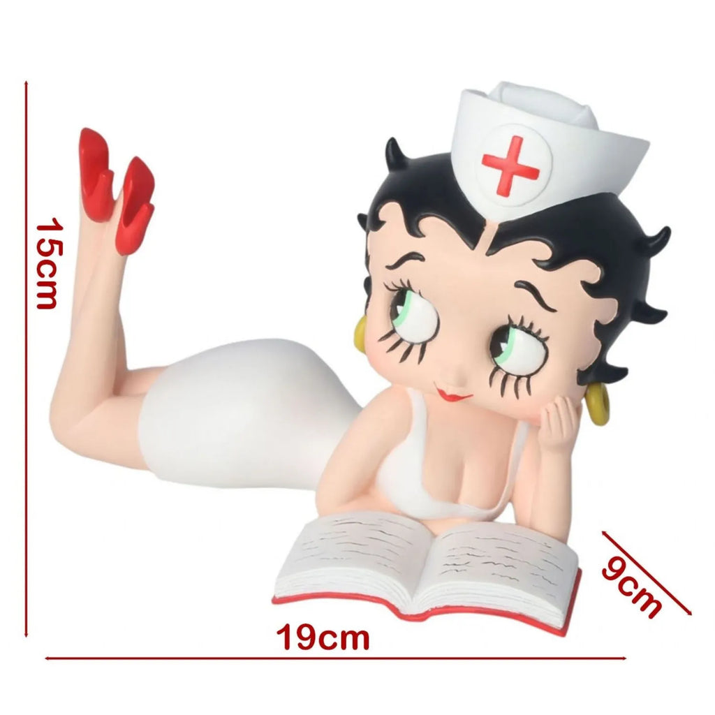White-Betty-Boop-Nurse-Lying-Down-Decorative-Figurine-19cm-2 mystic-cave