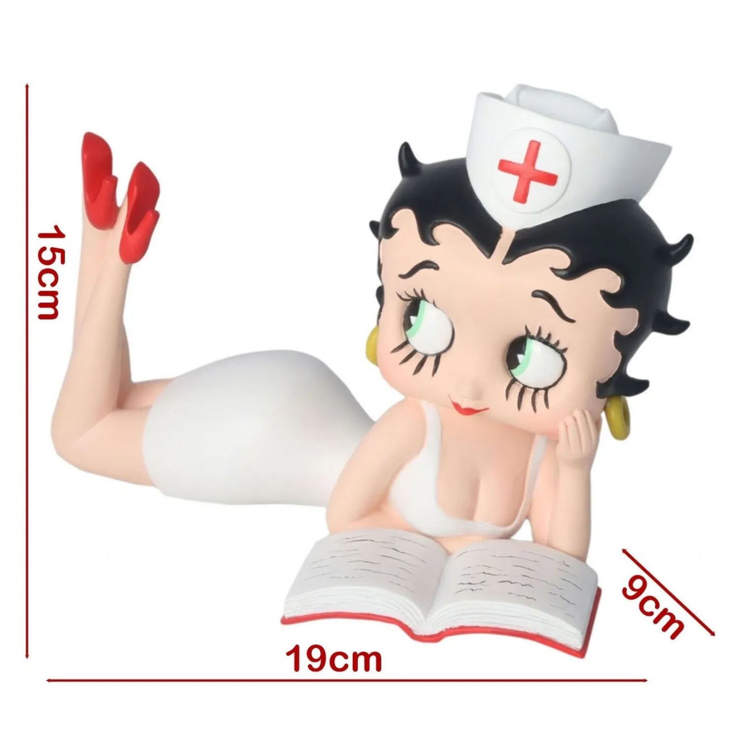White-Betty-Boop-Nurse-Lying-Down-Decorative-Figurine-19cm-2 mystic-cave