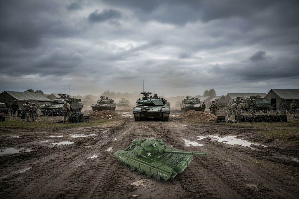 Army Tank Training Camp Scene-Mystic-Cave