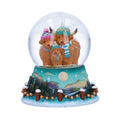 Winter Highland Cow Snow Globe 13.7cm