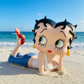 Betty Boop Lying Down Sunny Day - Beach Background Mystic-Cave 