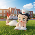 Betty Boop Nurse - 1950s Hospital Grounds Mystc-cave